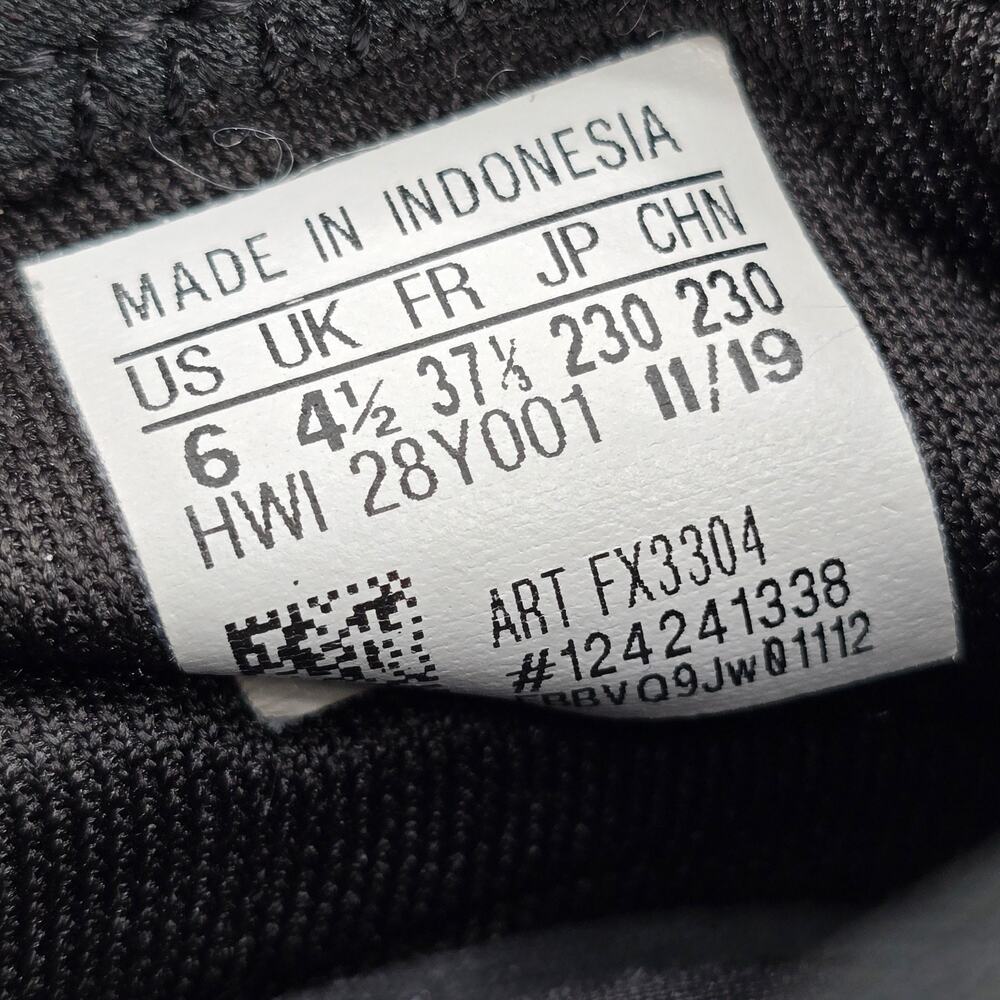 Adidas Lite Racer Shoes Womens 6 Black White Cloudfoam Slip On Athletic Sneakers